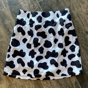 Bachelorette party cow print skirt